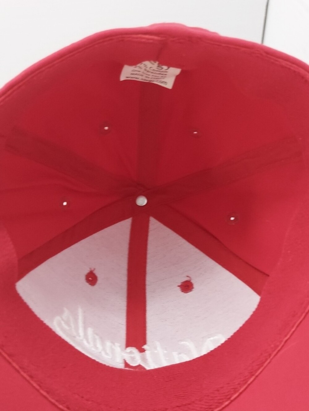 Red "Nationals" Script Baseball Cap - Picture 11 of 13